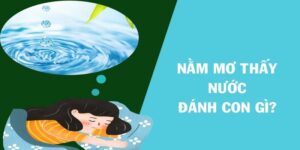 Thấy nước trong mơ đánh con gì?